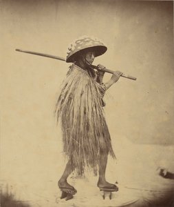 Japonés en Mackintosh, c.1865 de Felice Beato