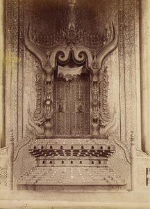 Sala del Trono del Rey Thibaw Min - Mandalay de Felice Beato