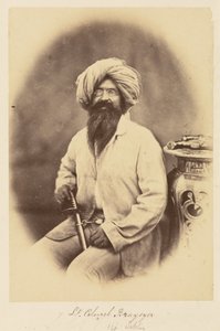 Teniente Coronel Braysyer. [sic] 14 Sikhs de Felice Beato