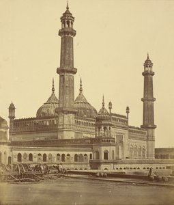 Mezquita Dentro del Emambara de Asaf-ud-Daula, Ahora Usada como Hospital de Felice Beato