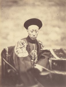 Retrato del Príncipe Kung, hermano del Emperador de China, quien firmó el tratado de Felice Beato