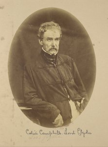 Retrato de Sir Colin Campbell Lord Clyde, Comandante en Jefe en India de Felice Beato