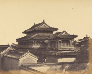 Templo de Confucio, Pekín, Octubre 1860 de Felice Beato