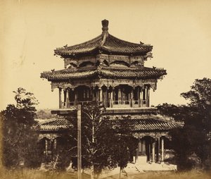 El Gran Palacio Imperial (Yuan Ming Yuan) Antes del Incendio, Pekín, 18 de Octubre de 1860 de Felice Beato