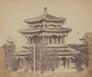 El Gran Palacio Imperial Yuen Min Yuen, Pekín, antes del incendio, 18 de octubre de 1860 de Felice Beato