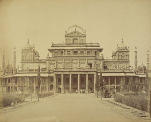 El palacio del rey en el Kaiserbagh de Felice Beato