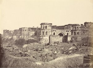 El Mucha Bawn, o la antigua ciudadela de Lucknow de Felice Beato
