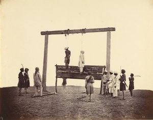 Dos Sepoys de la 31ª Infantería Nativa, Que Fueron Ahorcados en Lucknow, 1857