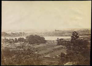 Yokohama desde la Colina de los Gobernadores de Felice Beato