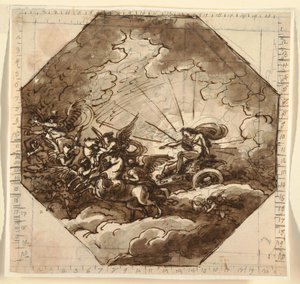 Apolo en su Carro con Aurora, Sala Ottogonale, Palazzo Milzetti, Faenza
