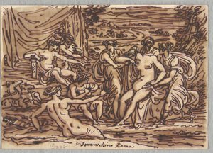 Diana y Calisto, después de Domenichino