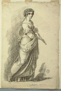 Euterpe, Musa de la Poesía Lírica de Felice Giani