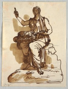 Higía, después de una estatua antigua en la colección Giustiniani, Roma de Felice Giani