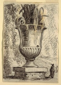 Vaso Monumental en un Parque de Felice Giani