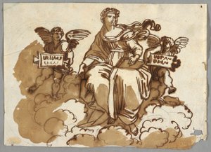 Teología, después de Rafael Sanzio, Stanza della Segnatura, Vaticano
