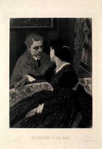 Un caballero y una dama de Félicien Rops