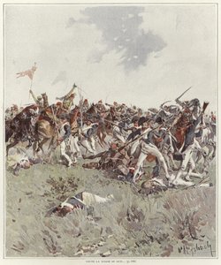 Una batalla de la Guerra Revolucionaria Francesa de Felicien baron de Myrbach Rheinfeld