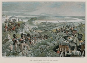El ejército francés cruzando el Niemen de Felicien baron de Myrbach Rheinfeld