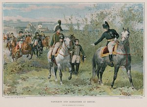 Napoleón y Alejandro en Erfurt