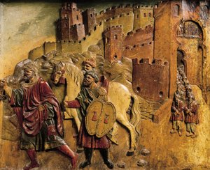Boadbil, último rey musulmán, dejando Granada en 1492 después de entregar las llaves de la ciudad