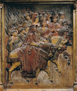Reyes Católicos después de la conquista de Granada de Felipe Bigarny or Vigarny