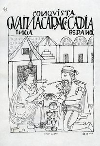 Un Inca pregunta a un español qué come, él responde 