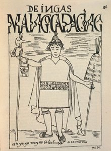 Representación de Manco Capac, el legendario fundador inca del Reino de Cusco y figura de la mitología inca