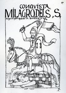 La intervención milagrosa de Santiago Apóstol en la conquista de las Américas de Felipe Huaman Poma de Ayala
