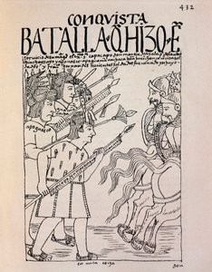 La conquista de Cuzco por los conquistadores españoles en 1533 de Felipe Huaman Poma de Ayala