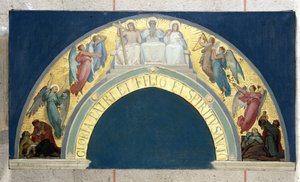 Boceto para la Eglise de la Trinité: Glorificación de la Trinidad, hacia 1864 (óleo sobre lienzo)