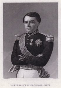 Príncipe Napoleón Bonaparte, hijo de Jerome, Rey de Westfalia, hermano menor del Emperador Napoleón I (grabado)