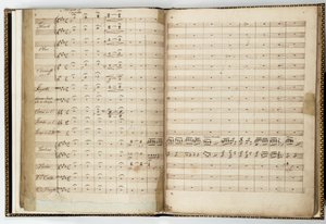 Partitura manuscrita de "Sueño de una noche de verano", de Felix Mendelssohn