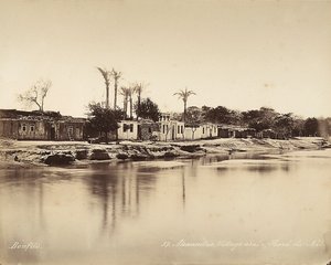 Alejandría, Egipto: un pueblo árabe en las orillas del Nilo de Félix Bonfils