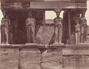 Cariátides del templo del Erecteion - Atenas de Félix Bonfils