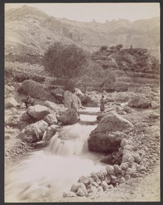 Curso del Kadisha, monte Líbano de Félix Bonfils
