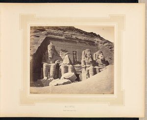 Egipto: templo de Abu Simbel, Nubia de Félix Bonfils