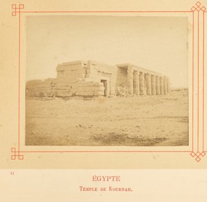 Templo de Kurnah de Félix Bonfils