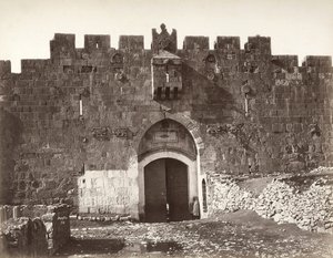 La Puerta de San Esteban en Jerusalén de Félix Bonfils