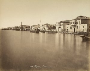 Vista de la ciudad de Larnaca, en Chipre de Félix Bonfils