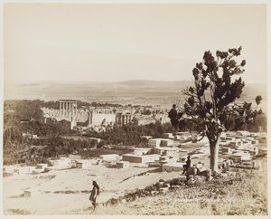 Vista general de Baalbek, Siria #438 de Félix Bonfils