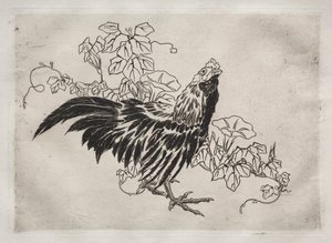 Servicio de Cena (servicio Rousseau): Gallo y glorias de la mañana (n.º 25) de Felix Bracquemond