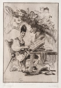 Don Quijote, según Goya de Felix Bracquemond