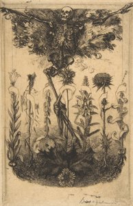 Frontispicio para Las Flores del Mal, 1857 de Felix Bracquemond