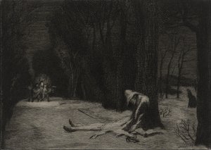 La Muerte de Matamore de Felix Bracquemond
