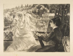 La terraza de la Villa Brancas, 1876
