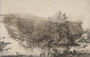 Granja en las orillas del Oise, 1868 de Felix Bracquemond