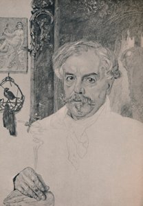 Retrato de Edmund De Goncourt, 1882 de Felix Bracquemond