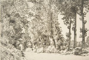 Rue des Bruyères, en Sèvres, 1868 de Felix Bracquemond