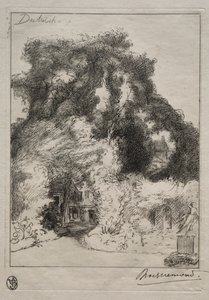 El jardín de la posada en Dulwich, c. 1870 de Felix Bracquemond