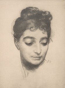 Cabeza de mujer, de L